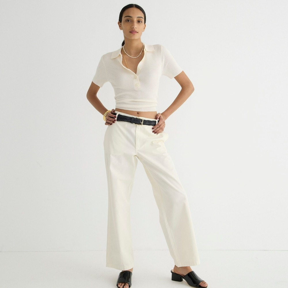 J.CREW Womens Sailor Heritage Chino Pant Natural Size 26‎